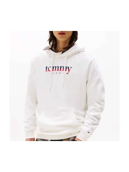 Mikina s kapucňou Tommy Jeans biela