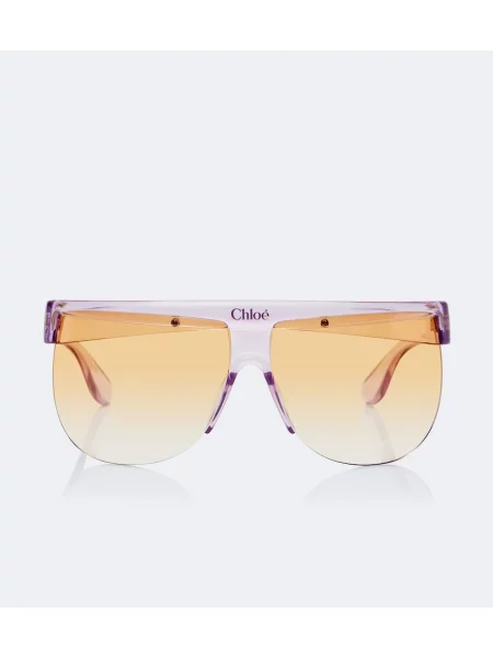 Ochelari de soare Chloé cu autograf galben