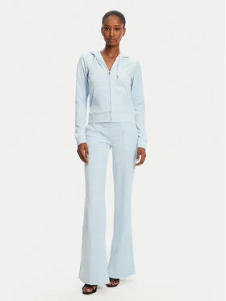Juicy Couture Teplákové kalhoty Layla Světle Flared Leg modrá