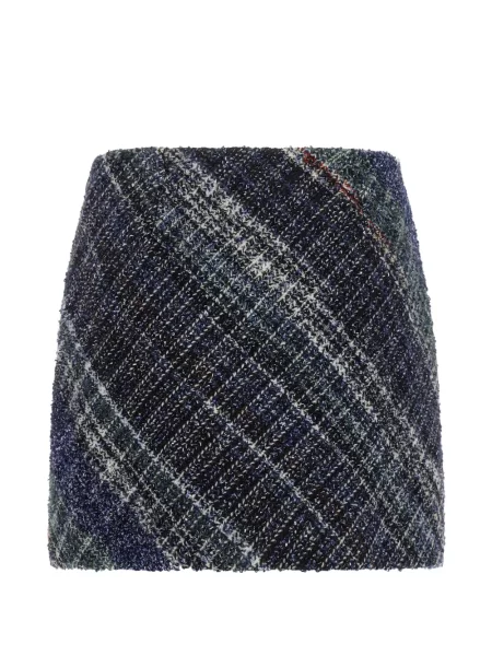 Vilnonis pledas mini sijonas Missoni mėlyna