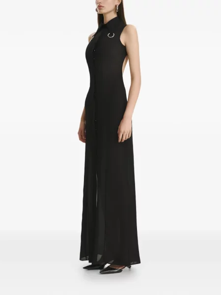 Rochie tip cămașă Vestiaire D'un Oiseau Libre de costum negru