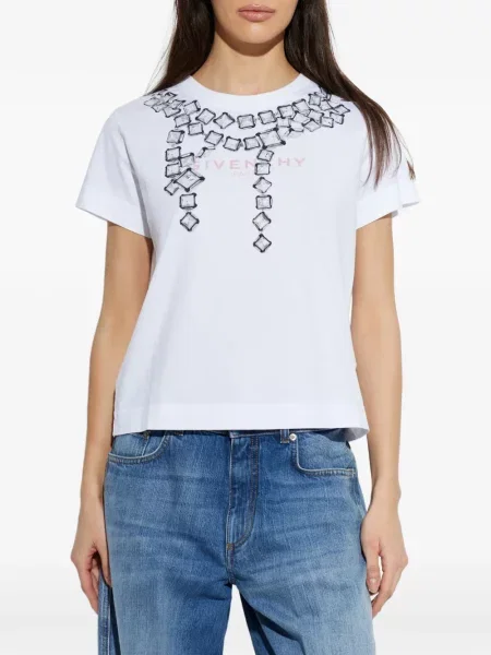 Tricou Givenchy cu imagine alb