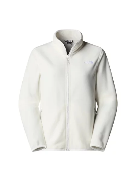 Geacă The North Face din fleece alb