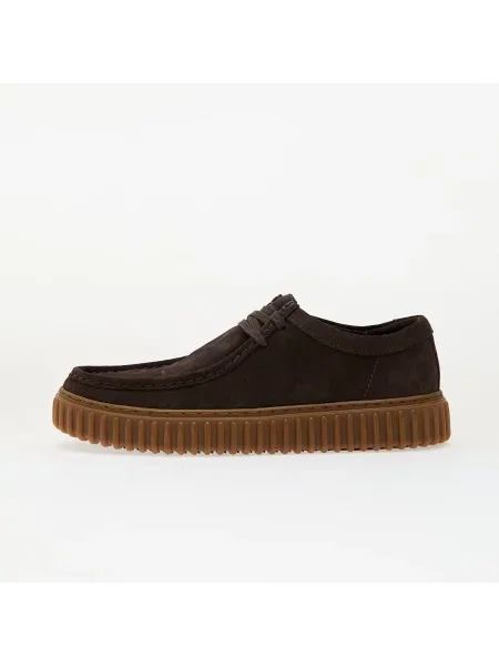 Sneakerși Clarks maro