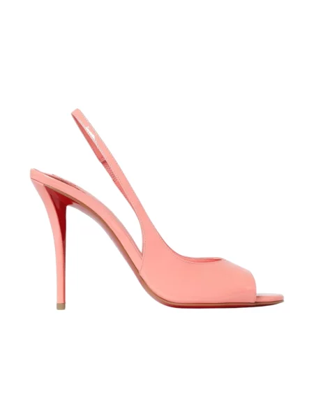 Czółenka Christian Louboutin skórzana różowa