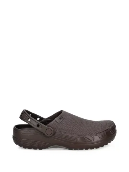 Saboți Crocs din canvas maro