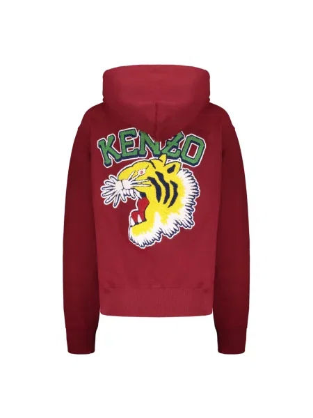 Bluza z kapturem Kenzo z kapturem czerwona