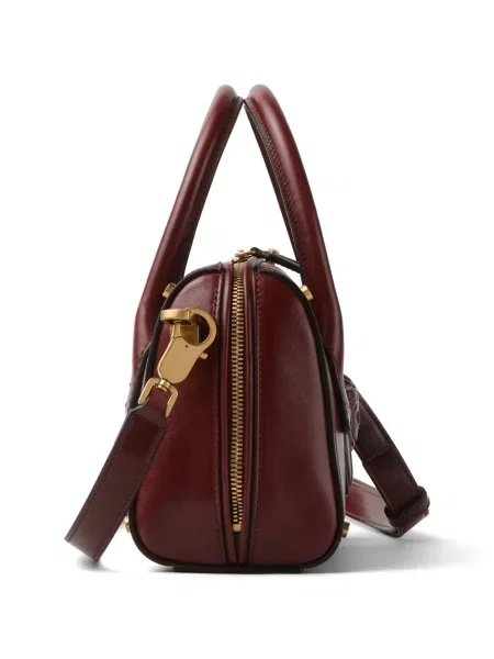 Geantă Versace din piele maro