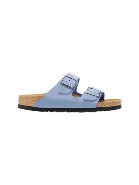 Pantofi Birkenstock din nubuc albastru