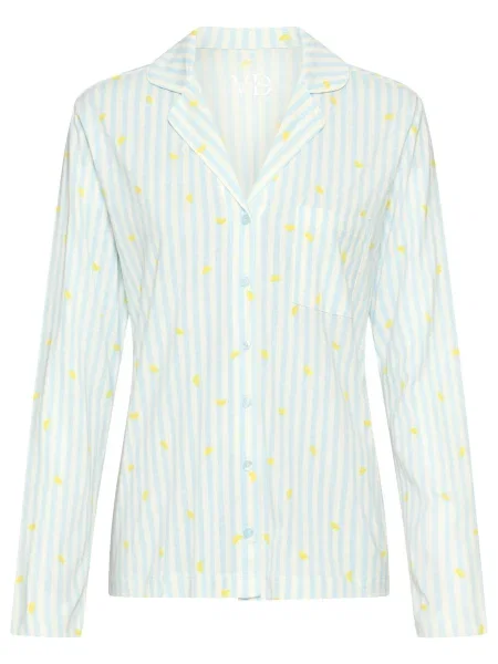 VIVANCE Tričko na spaní nebeská modř světle žlutá