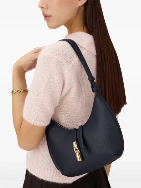 Geanta de piele Furla din piele albastru
