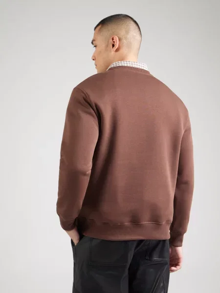 ALPHA INDUSTRIES Mikina hnedá biela