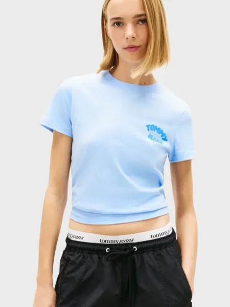 Футболка Tommy Jeans голубая
