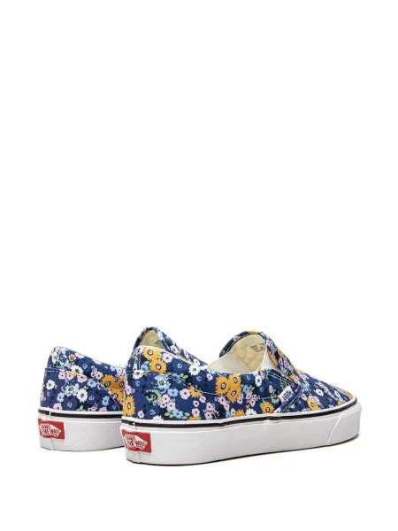 Květinové slip on klasické tenisky Vans modré