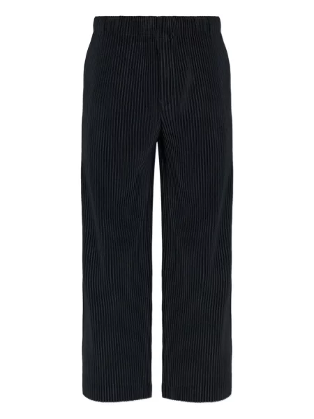 Žebrované kalhoty Homme Plissé Issey Miyake černé