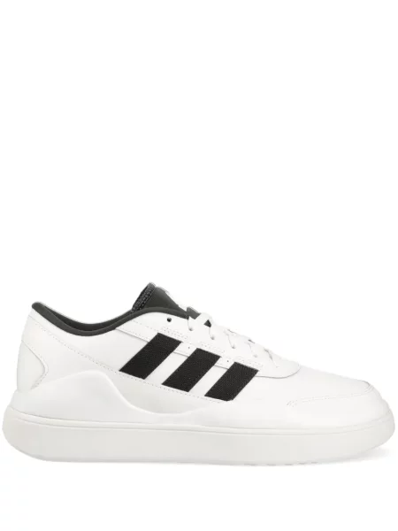 Бягане топ Adidas изрязани с принт бяло