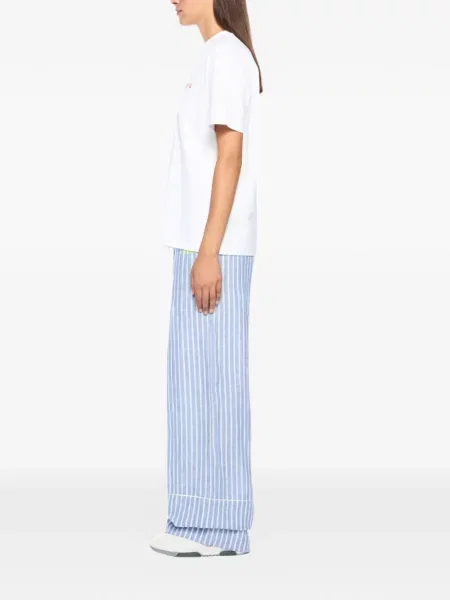 Pantaloni Off-white cu dungi lungi alb
