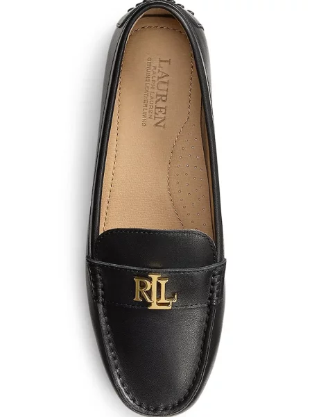Lauren Ralph Lauren Кожени мокасини Barnsbury черно