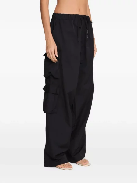 Pantaloni cargo Amir Slama cu cordon negru