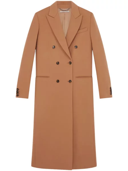 Palton Stella Mccartney de lână maro