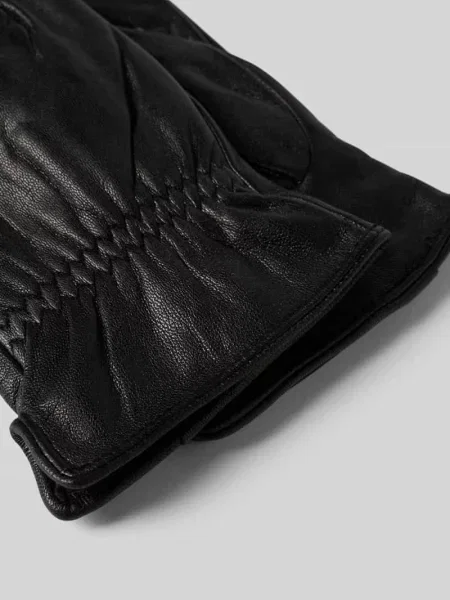 Rękawiczki ze skóry model ‘NAPPA GLOVE’ Eem czarne