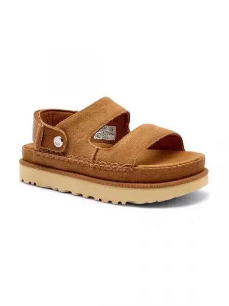 UGG Bőr szandál W GoldenStar Glide barna