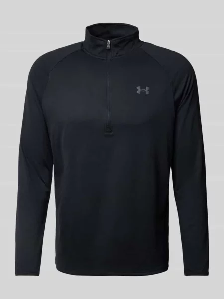 Bluzka z z długim rękawem i zapinanym kołnierzem Under Armour czarna