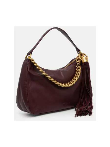 Twinset torebka hobo skórzana brązowa