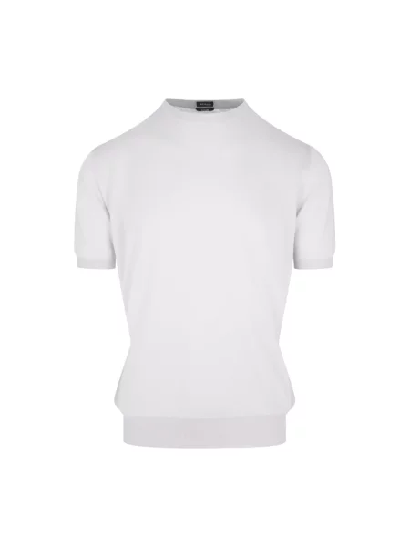 Dzianinowy sweter Kiton biały