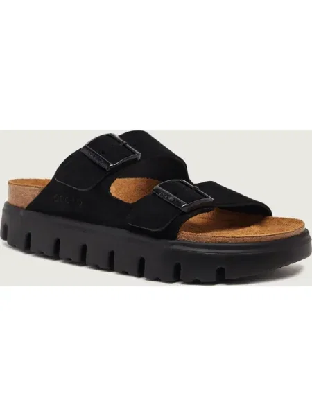 Pantofi Papillio din piele de căprioară chunky negru