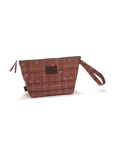 La Millou kozmetička torbica za bebe MOO MEADOW PLAID narančasta
