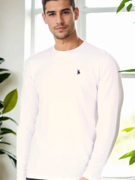 Tricou mânecă lungă Dewberry alb
