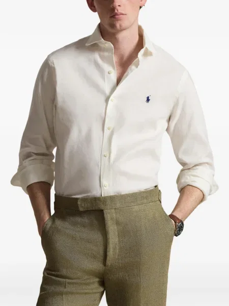 Tricou polo Polo Ralph Lauren cu dungi cu două rânduri de nasturi cu aplicații negru