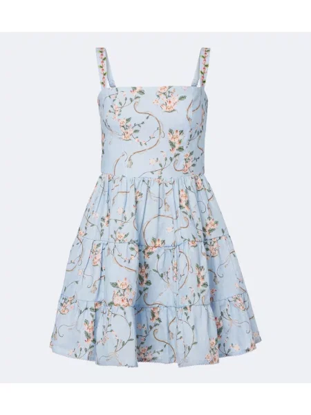 Rochie Agua By Agua Bendita de in cu model floral albastru