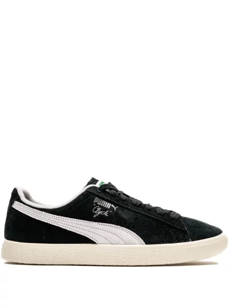 Sneakerși Puma Clyde din piele de căprioară negru