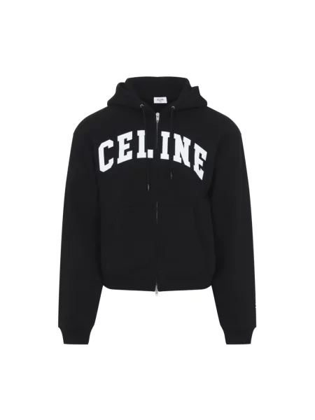 Bluza z kapturem Céline z kapturem czarna