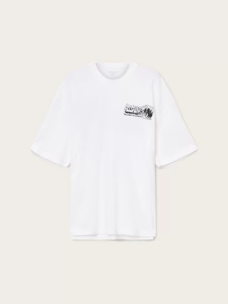 Футболка All Saints Burnout білий
