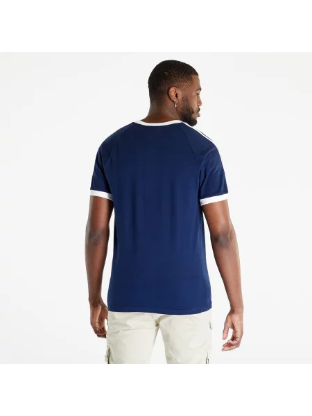 Pruhované krátký tričko Adidas Originals s krátkými rukávy modré