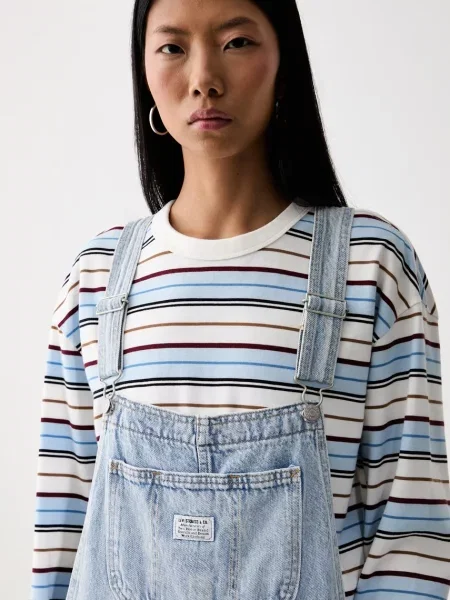 Levi's дънков гащеризон от деним дамски UTILITY OVERALL синьо