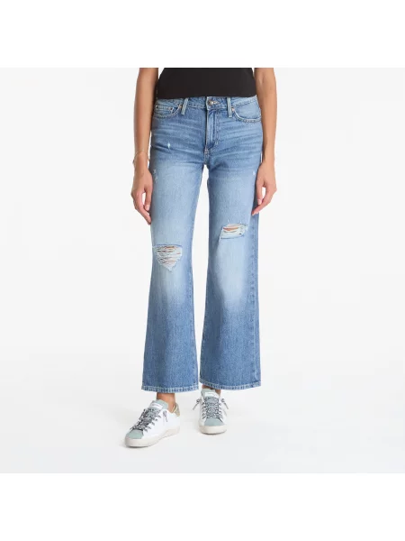 Džíny GUESS Mid Rise Slouchy Fit Brown hnědé