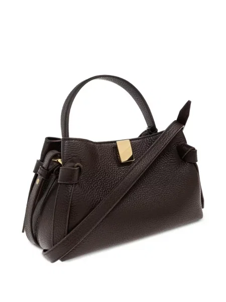 Mała mały torebka skórzana Yuzefi skórzana brązowa