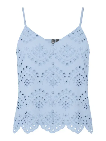 Pieces Top Vilde celest albastru