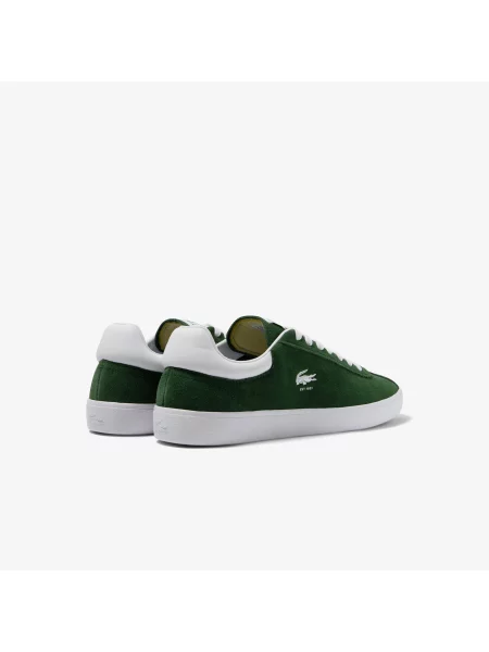 Lacoste Skórzane Sneakersy Baseshot zielone
