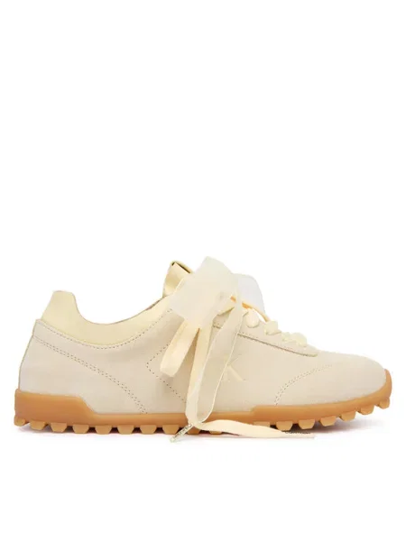 Calvin Klein Sneakers | piele întoarsă galben