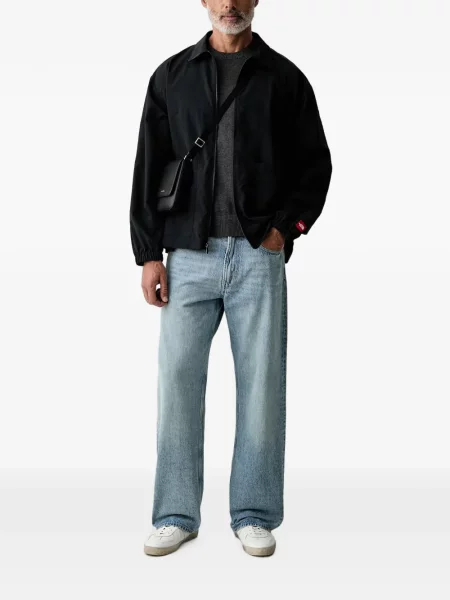 Pulover Hackett London cu broderie gri