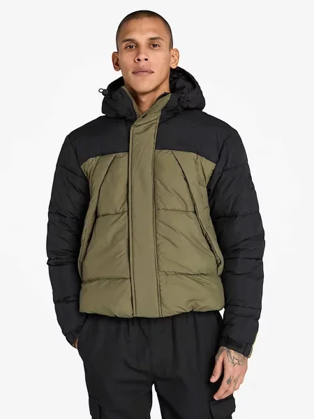 Зимова куртка Timberland зелений/чорний чорна