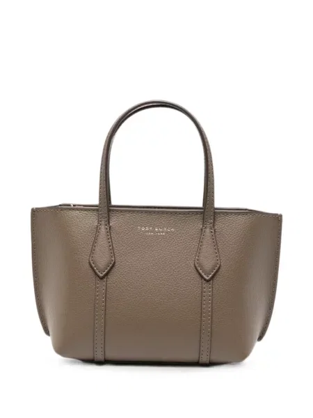 Geantă shopper Tory Burch din piele maro
