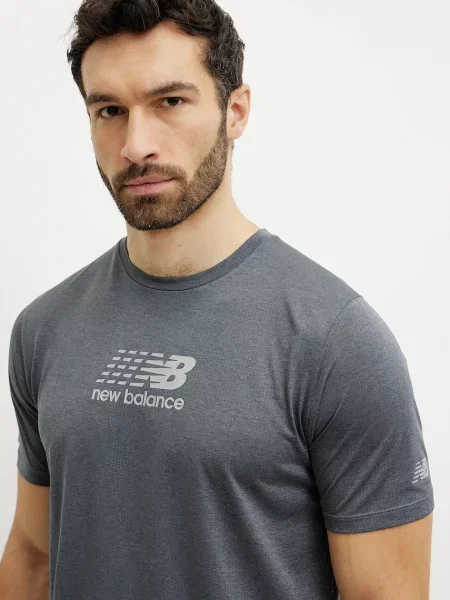 Póló New Balance szürke