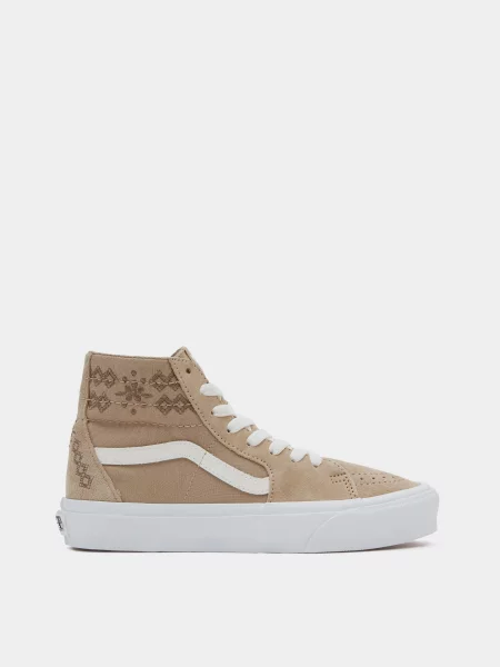 Vans Кеди високі Унісекс Шкіра бежевий