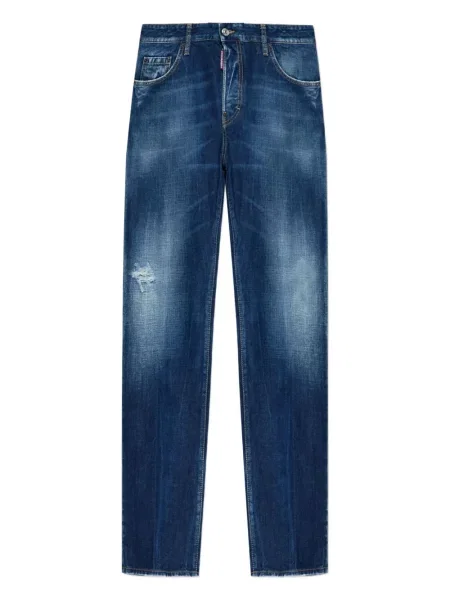 Blugi Dsquared2 zdrențuiți albastru